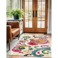 thumbnail image 7 of Unique Loom Estrella Collection Area Rug - Rodeo (5' 1" x 8' Rectangle Cream/Orange), 7 of 7