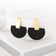 thumbnail image 1 of WYBU, pendientes de gota dorados de estilo veraniego para mujer, pendientes colgantes largos negros geométricos, joyería triangular, pendientes, bisutería Tan Jianjun unisex, 1 of 2