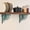 Multicolor-4A, variant on MMJ Shelf Bracket Vintage Scroll Cast Iron Heavy Duty Decorative Wall Support Antique Black Corbel Mantel Floating Window 11.22in