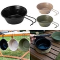 thumbnail image 5 of 310ml Camping Dish Sierra Cup Tableware Hiking Picnic lack Syrah Bowl, 5 of 6
