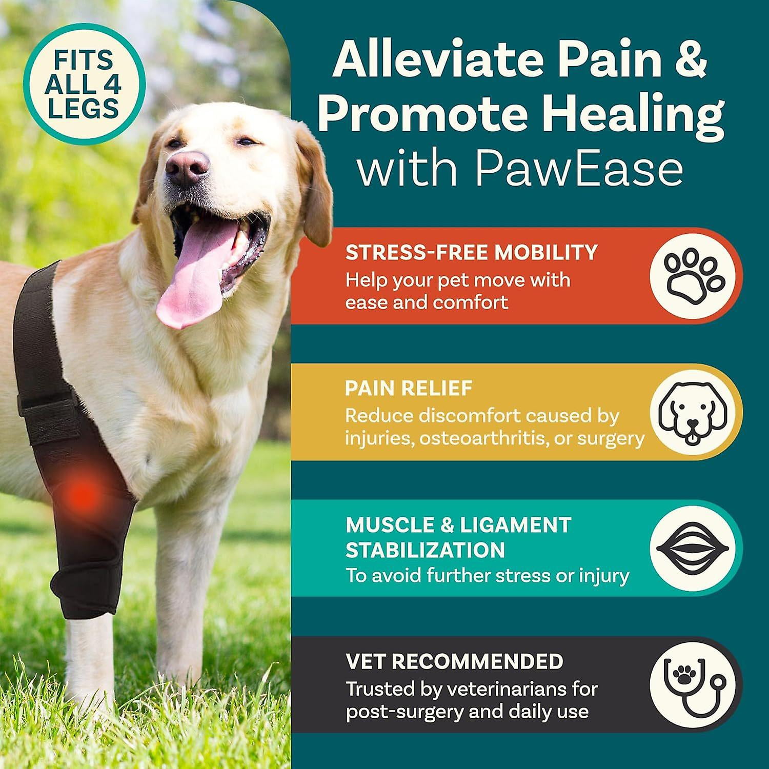 COMFPET Genouillère Pour Chien, Attelle De Patte De Chien Pour