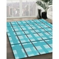thumbnail image 2 of Ahgly Company Indoor Square Patterned Butterfly Blue Area Rugs, 3' Square, 2 of 6