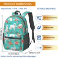 thumbnail image 3 of Great Pyrenees and Rose Blue Pattern 17" School Backpacks for Teens,Waterproof Oxford Fabric,S-Shape Padded Straps for School,Travel,Hiking,Camping, 3 of 6