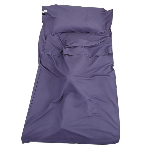 Portable Travel Sleeping Liner for Camping Hiking Hotel Stay Cloth Material Breathable Skin-Friendly Packable for All Season Personal Sleep Sack