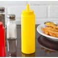 thumbnail image 2 of Soro Essentials- Set of 12 Plastic 8 oz. Squeeze Bottles Yellow Color- Multipurpose Squirt Bottles for Ketchup Condiments BBQ Sauce Dressing Barbecue Grilling Crafts Syrup and More, 2 of 5