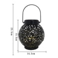 thumbnail image 3 of Linternas Solares al Aire Libre Zulema Bronce Y Negro, 3 of 8