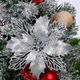 thumbnail image 3 of 5 piezas de 12 centímetros de flores navideñas artificiales flash decoraciones navideñas regalos de año nuevo, 3 of 5