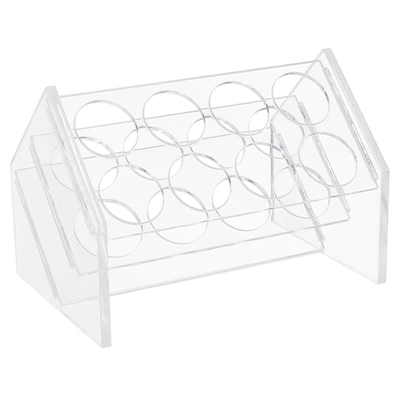 8 Sockets Slant Acrylic Test Tube Holder Rack 1.2 Inch Hole Clear Acrylic Test Degree Centrifuge Tube Holder Labortory Display Stand for 50ml Test Tube Chemistry Laboratory colorful DIY