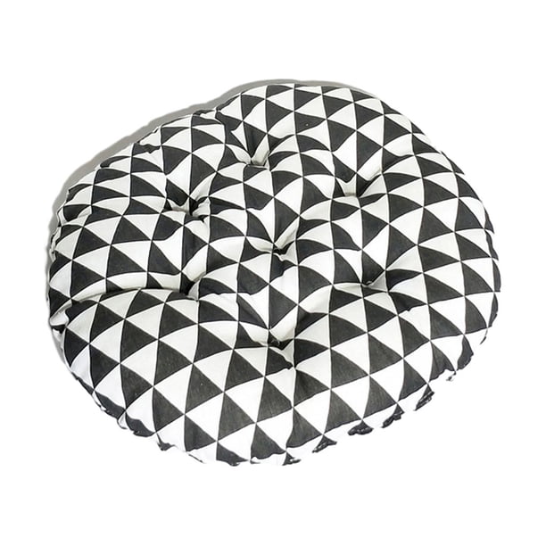 Toystoory Almohadilla multiusos para la máxima comodidad en todas partes Go Cojín y cómodo para sentarse Cojín para silla Cojín para Decoración del hogar En blanco y negro 45 cm * 45 cm * 9 cm