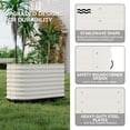 thumbnail image 3 of BeesClover Jardinière Roulante avec Réservoir d'Arrosage Automatique – Bac de Jardin en Acier Galvanisé Robuste, Roues Verrouillables pour Patio, Usage Intérieur et Extérieur – Compatible avec la Mobilité, Conception Sans Pliure, 3 of 7