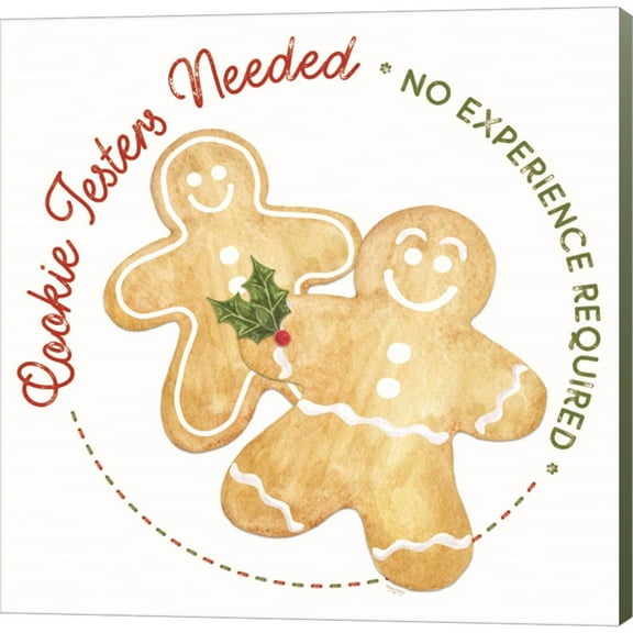 Great Art Now Home Cooked Christmas III-Cookie Testers by Tara Reed, Canvas Wall Art, 12W x 12H