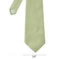 thumbnail image 3 of NYFASHION101 Men's Solid Color Polyester Tie PS66-Light Sage, 3 of 3