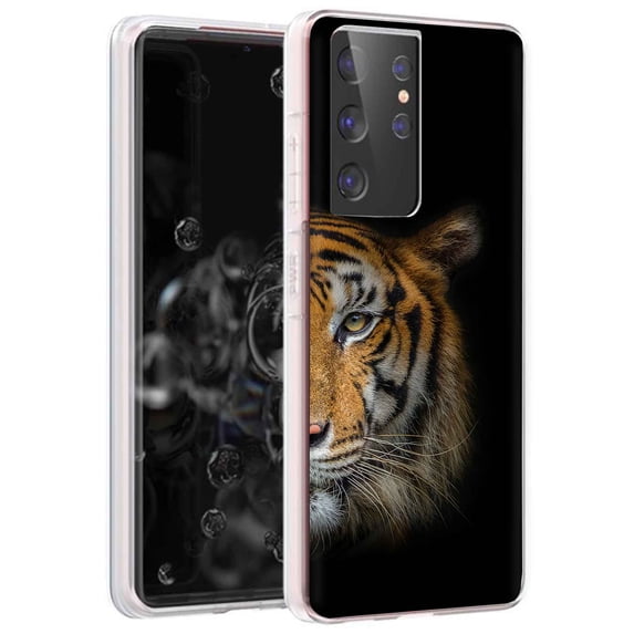 TalkingCase Slim Phone Case for Samsung Galaxy S21 Ultra 5G, S30 Ultra, (Not S21,S21+), Tiger Photo Print, Lightweight,Flexible,Soft, USA