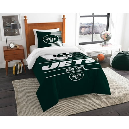 nfl new york jets quot draft quot bedding comforter set walmart com nfl new york jets quot draft quot bedding comforter set walmart com