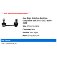 thumbnail image 2 of Rear Right Stabilizer Bar Link - Compatible with 2016 - 2023 Volvo XC90 2017 2018 2019 2020 2021 2022, 2 of 2