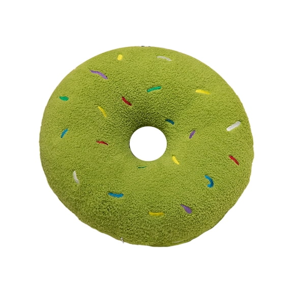 Dvumao Home Decor, Donut Pillow 15.75 Inch Round Cushion Brown Pinky Green Soft And Cozy Decorative Throw Pillow For Living Room Bedroom Sofa Chair
