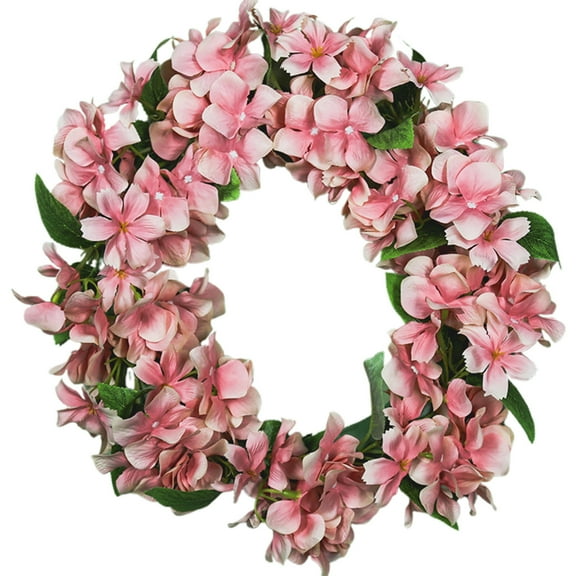 Luxcidy Artificial Flower Wreath, Spring Summer Wreath for Front Door, Artificial Peony Flower Wreath, for Home Front Door Christmas Wedding Party Decoration