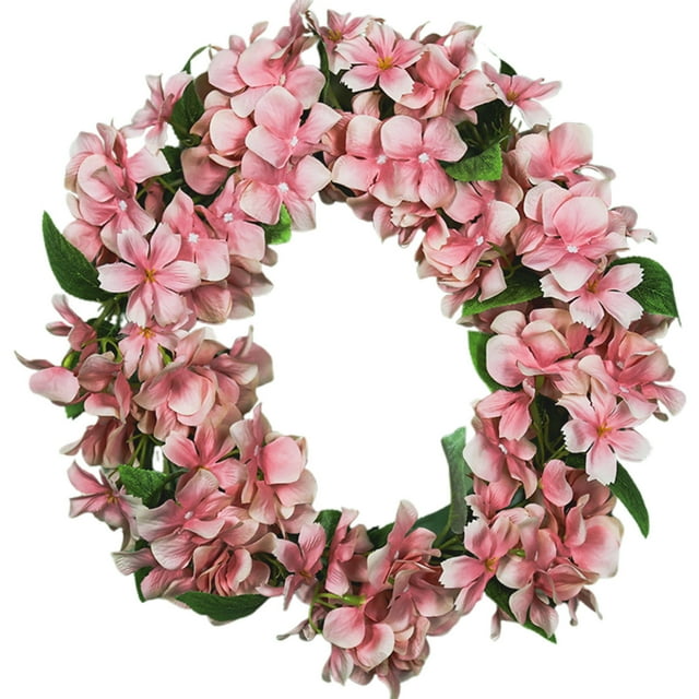EGNMCR Fleur Simulée Couronne de Porte Couronne de Fleurs Décoration Couronne de Fleurs Roses Fausse Fleur Pendentif de Mariage et de Vacances Simulée