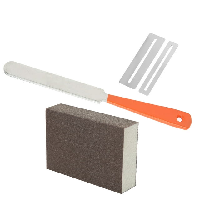 Joint de Guitare, Outils de Réparation de Guitare Éponge en Acier Inoxydable Poncer Bloc Guitare Maintenir Kit de Conception Conviviale