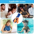 thumbnail image 4 of Bouchons d'Oreilles en Silicone Réducteurs de Bruit Protection Auditive Douce Bouchons d'Oreilles Réutilisables en Caoutchouc pour Dormir Natation Ronflement Sports (100), 4 of 6