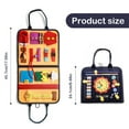 thumbnail image 3 of Toddler Busy Board Basic Life Skills Learning Early Educational Activity Board for Fine Motor Skills Interactive Sensory Montessori Board Gift, 3 of 7