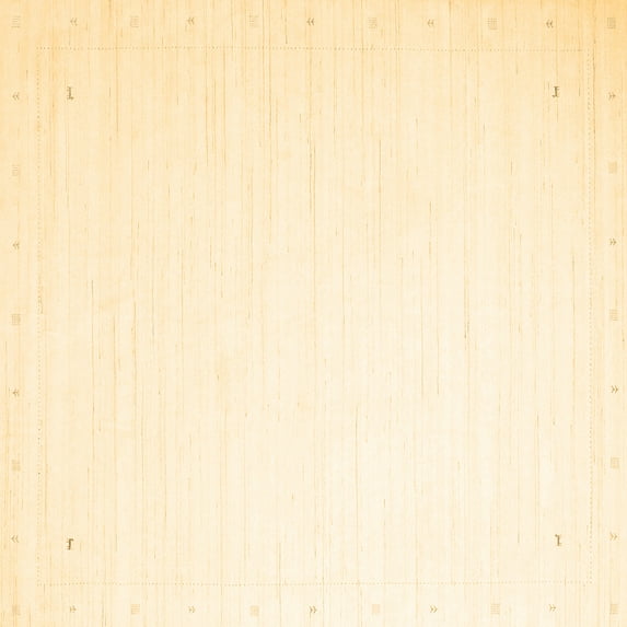 Ahgly Company Indoor Square Solid Brown Modern Area Rugs, 3' Square