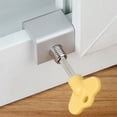 thumbnail image 1 of Topes de ventana ajustables, 8 juegos de cerraduras de seguridad deslizantes de aleación de aluminio, instalación rápida sin herramientas, orificios dobles para mayor sujeción, protección infantil, 1 of 8
