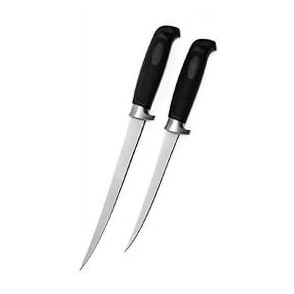 Rite Angler Fillet and Fishing Knife Set 6" and 8" Knives with Sheaths (2 Pcs.)