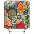 thumbnail image 1 of Cortina De Ducha Boho, Cortina De Ducha De Baño Floral De Granja Para Baño, Conjunto De Cortina De Ducha Impresa De Tela De Poliéster, 12 Ganchos Incluidos Muyoka Hogar, 1 of 7
