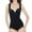 Black, variant on Shapewear Waist Trainer Bodysuits for WomenTummy Control Seamless Full Body Shaper Spaghetti Strip Scopop Neck Jumpsuits Top