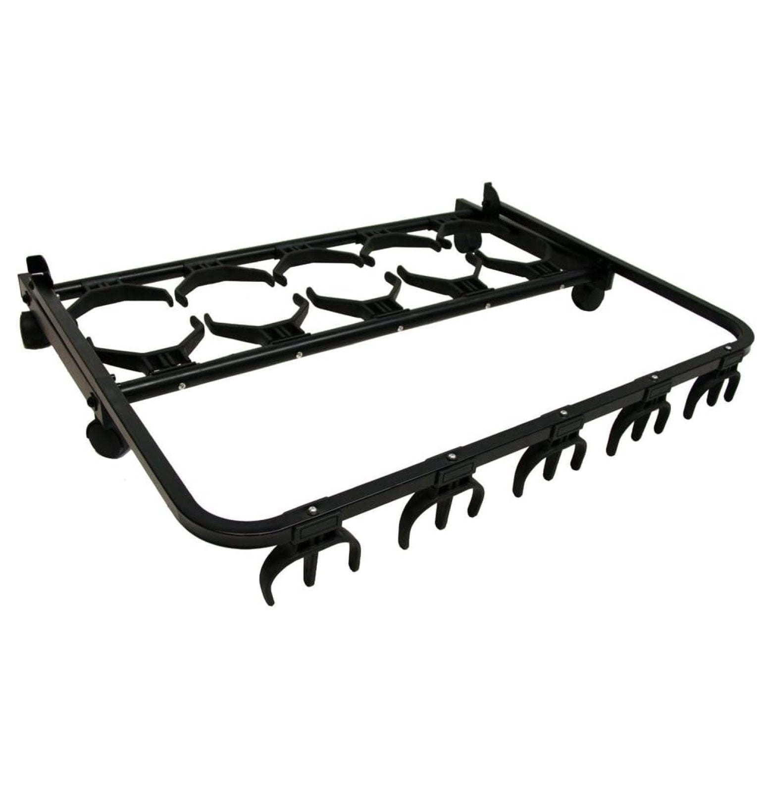5 Guitar Rolling Cart Stand Pro Audio Stage, Studio or Display Rubber Divider Electric or Acoustic Guitar Holder