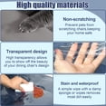 thumbnail image 2 of 2Pcs Plastic Dining Chair Covers Clear Dining Chair Protector Waterproof Chair Seat Cover Dustproof Clear Dining Chair Slipcover PVC Seat Chair Protector for Home Kitchen Bedroom, 2 of 11