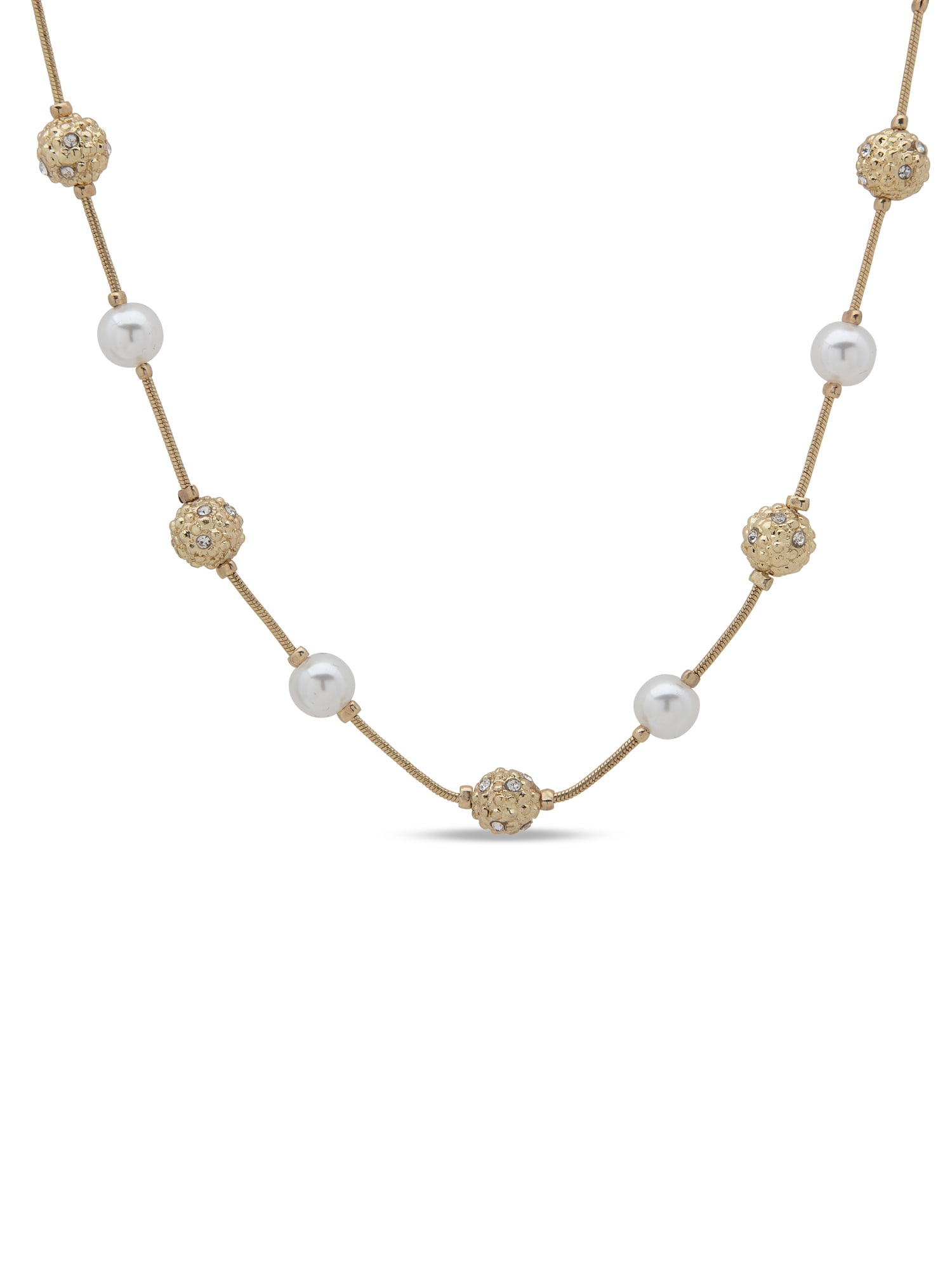 Gloria Vanderbilt Gold Tone Collar Necklace, 16' Length