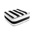 thumbnail image 1 of FBTS Prime Inflatable Footstool Ottoman Black Stripe Square 23x9 Inch Patio Foot Stools and Ottomans Portable Footrest Used for Outdoor Camping Home Yoga Foot Rest, 1 of 7