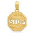 thumbnail image 1 of 14k Gold Polished I'll Never Stop Loving You Pendant, 1 of 3