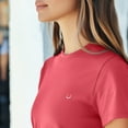 thumbnail image 5 of Dalix Lil Smile Everyday Tee Lightweight Short Sleeve Summer Shirt Womens in Coral XS X-Small, 5 of 5