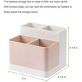 thumbnail image 5 of LZLINGMEI 1PC Desktop Storage Organizer,Pencil Card Holder Box Container for Office Supplies(Pink), 5 of 7