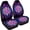 Bohemian Mandala Floral Print, variant on Verolix Mesh Fabric Car Seat Covers for Front Seats, 2-Pack Universal Auto Seat Protectors, Purple Skull Rose Print Stretch Bucket Seat Covers for SUV, Truck, Sedan, Van