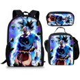 thumbnail image 1 of 3 unids/set niños Dragon Ball Series mochila estuche para lápices bolso cruzado arnés de cojín de aire impermeable protección de la columna vertebral mochila escolar hola suerte unisex, 1 of 2