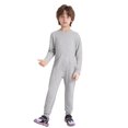 thumbnail image 2 of inlzdz Special Needs Adaptive Clothing for Children Cotton Long Sleeve Anti-strip Jumpsuit Onesie Grey 6, 2 of 7