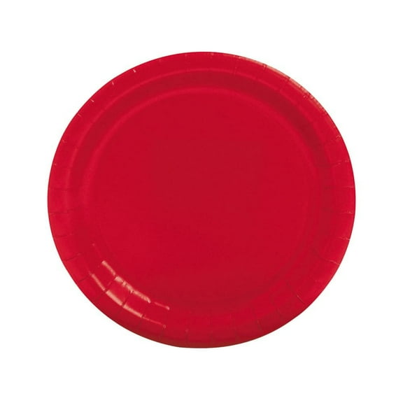 Red 8 7/8" Paper Plates (24Pc) - Party Supplies - 24 Pieces