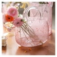 thumbnail image 1 of Bolso de mano de cristal rosa, decoración del hogar, florero, pieza de decoración, jarrón hidropónico Retro estilo Ins de celebridades de Internet creativo, 1 of 5