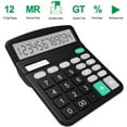thumbnail image 6 of witspace Calculator, Standard Function Desktop Calculators with 12 Digit Large LCD Display and Sensitive Button, Solar Battery Dual Power Office Calculator, 6 of 7