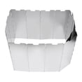 thumbnail image 1 of Parabrisas Portátil de Cabeza de Horno de Casete de Aleación de Aluminio de 16 Piezas, Fácil de Arreglar, Plegable, Evita la Pérdida de Calor para Estufa, 1 of 7