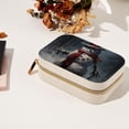 thumbnail image 7 of Christmas Snowman Retro Velvet Portable Jewelry Stand with Removable Compartment - Travel Organizer, Earring Holder, and Organizer Box - Gift, 7 of 7