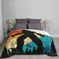 thumbnail image 5 of XMXT Flannel Throw Blanket for Couch, Warm Colorful Sasquatch Back Bed Sofa Decor Blankets for Home Bedroom, 80 x 60 inches, 5 of 9