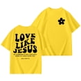 thumbnail image 5 of Yiyuu Girls Casual Loose T-Shirt Summer Letter Print Short Sleeve T Shirt Tee, Sizes 3-14, 5 of 7