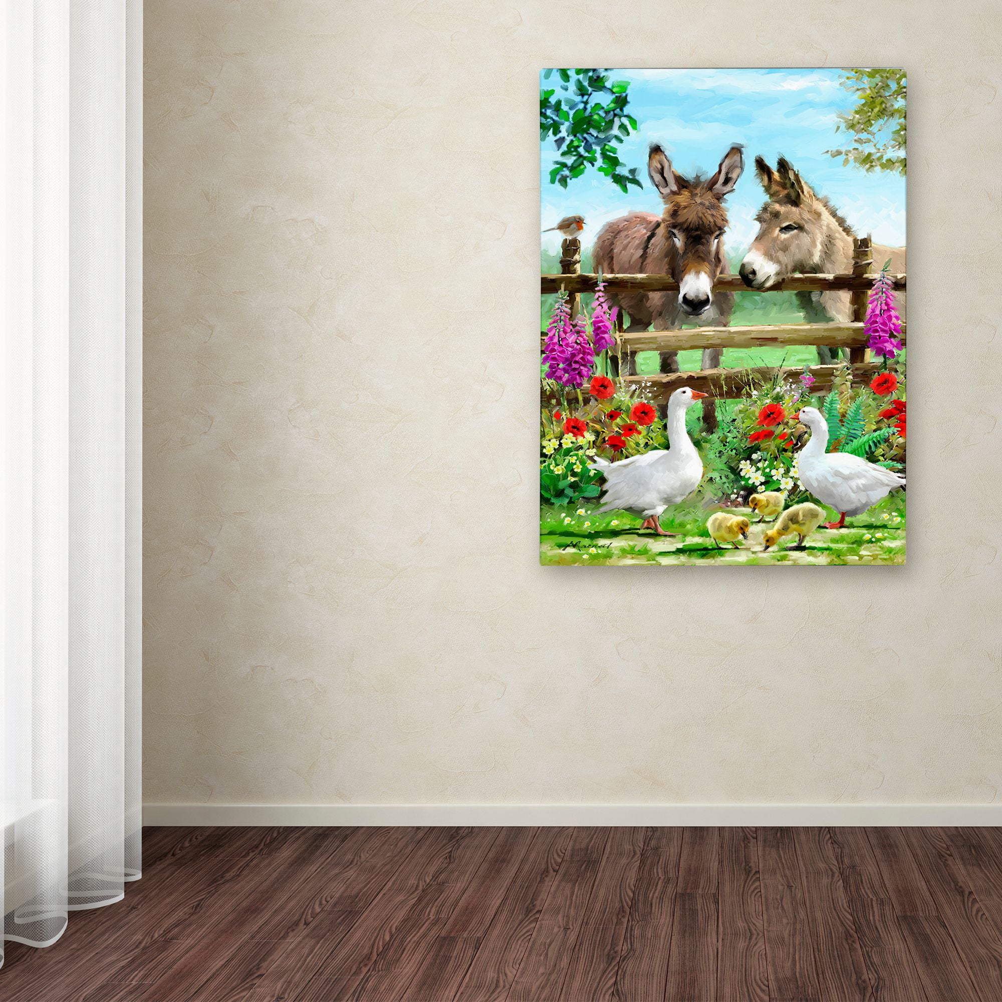 Trademark Fine Art 'Donkeys I' Canvas Art by The Macneil Studio