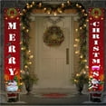 thumbnail image 2 of Wosthever Regalos pensativos, cartel de puerta de Navidad para decoración festiva del hogar, mejora las decoraciones de la puerta del estado de Kits de decoración para fiestas Numero 5, 2 of 6