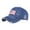 (Printed)Blue, variant on ClodeEU USA American Flag Embroidered Adjustable Baseball Cap, USA Letter Embroidery Trends Baseball Cap
